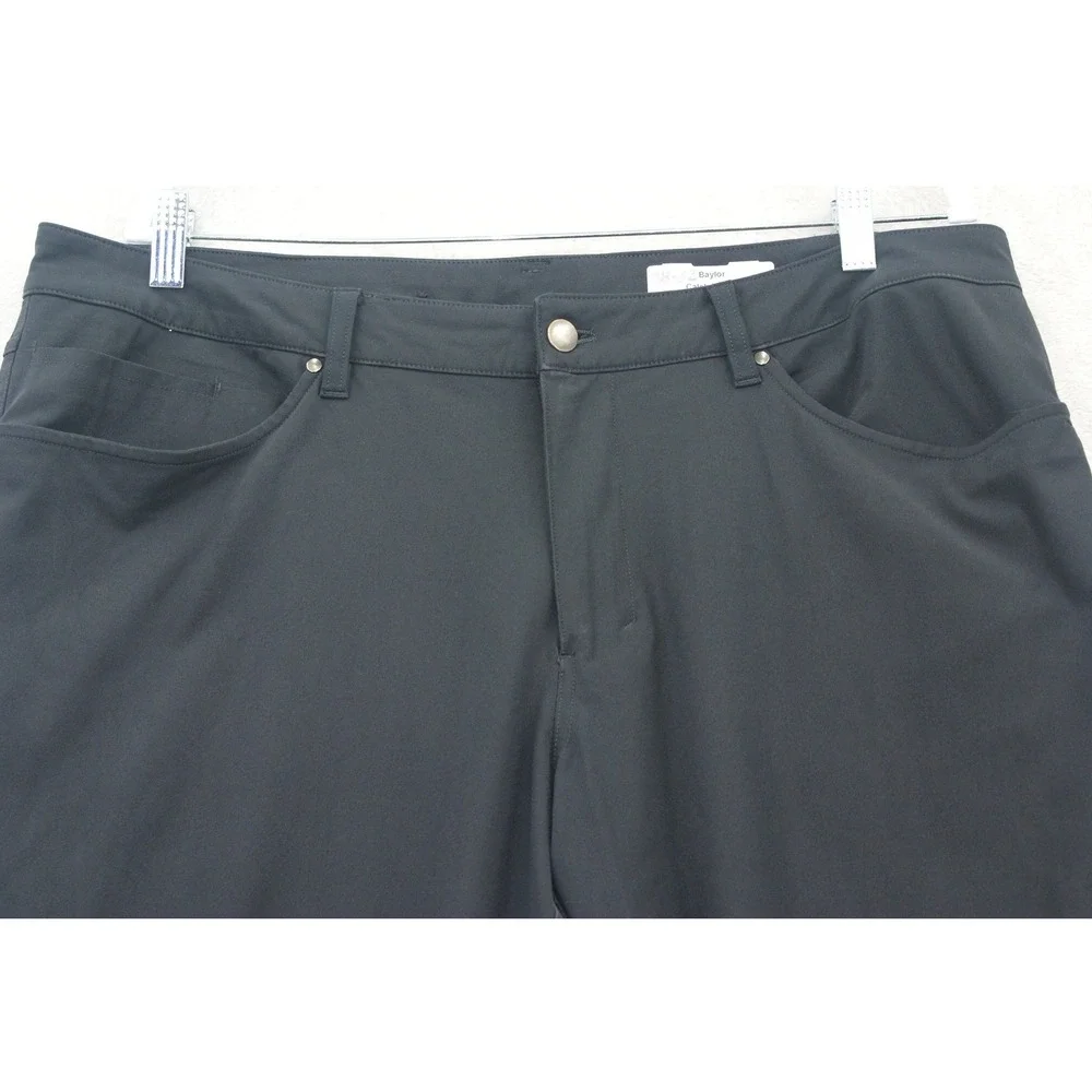 Lululemon Commission Pant Slim Black Warpstreme Mens 38x30 Trousers Team Issued